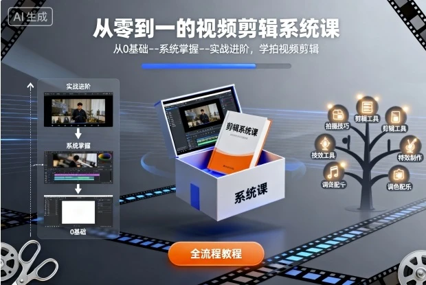 【精】从零到一的视频剪辑系统课,从0基础–系统掌握–实战进阶,学拍视频剪辑 【精】从零到一的视频剪辑系统课,从0基础–系统掌握–实战进阶,学拍视频剪辑