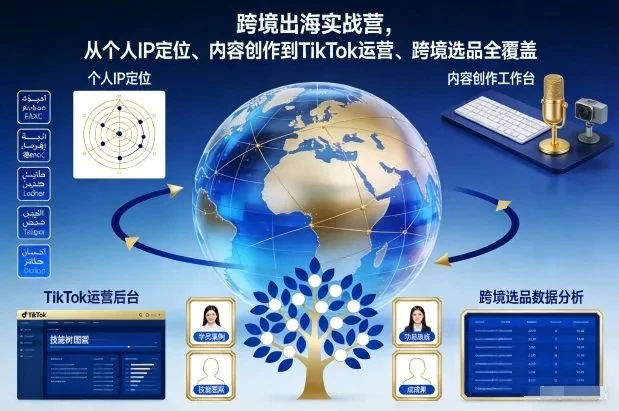 【精】跨境出海实战营,从个人IP定位、内容创作到TikTok运营、跨境选品全覆盖 【精】跨境出海实战营,从个人IP定位、内容创作到TikTok运营、跨境选品全覆盖