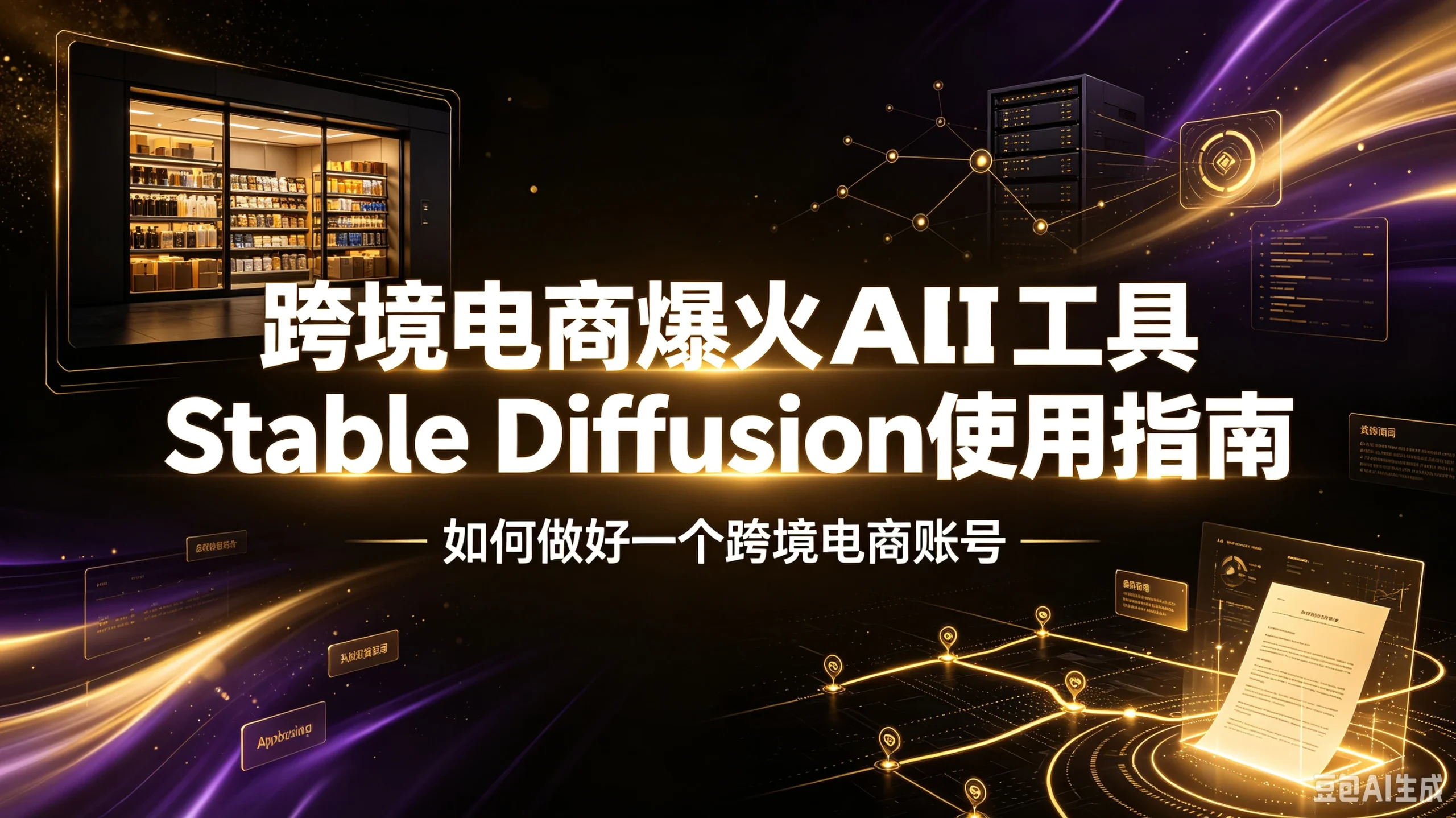 跨境电商爆火AI工具Stable Diffusion使用指南，如何做好一个跨境电商账号-知行客