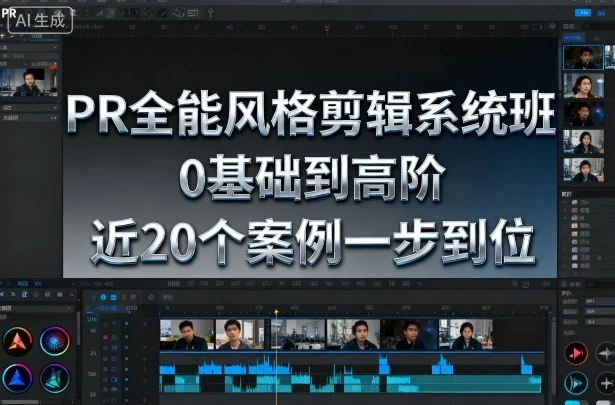 【精】PR全能风格剪辑系统班,0基础到高阶,近20个案例一步到位 【精】PR全能风格剪辑系统班,0基础到高阶,近20个案例一步到位