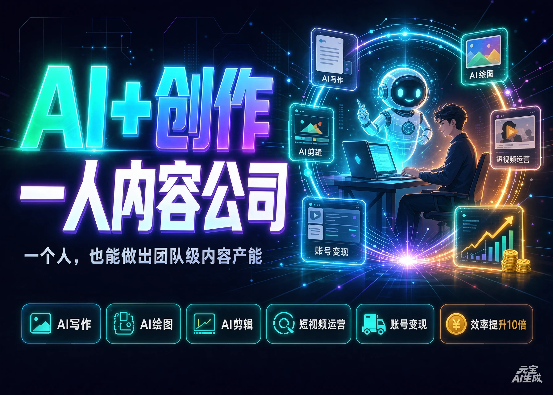 【精】AI创作一人内容公司30天实战训练营，让Codex Agent自动参与内容创作持续做出更像你、更有竞争力的内容-知行客