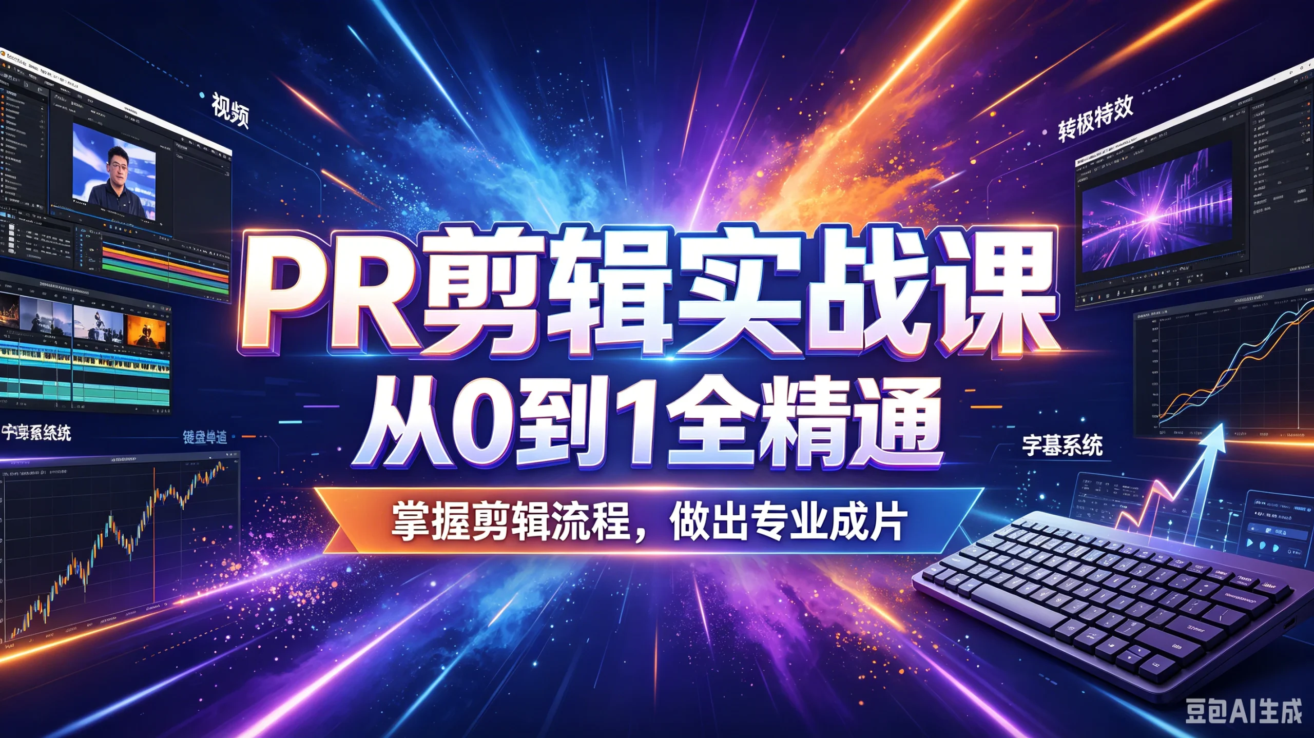 【精】PR剪辑实战课，从0到1全精通，掌握剪辑流程，做出专业成片-知行客