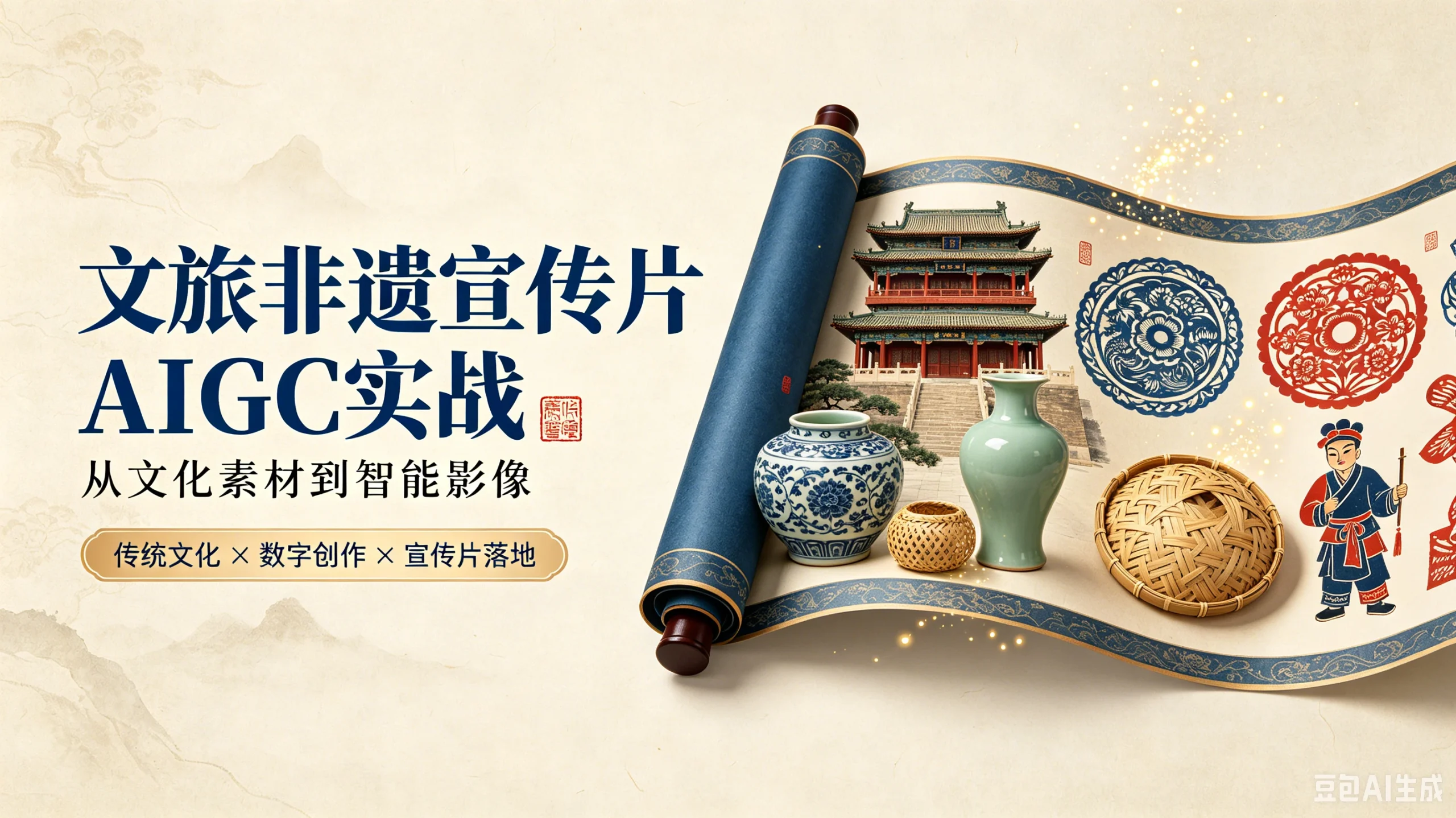 【精】文旅非遗宣传片AIGC实战：一人导演组从文化素材到智能影像，GPT Image2+Seedance2.0全流程-知行客