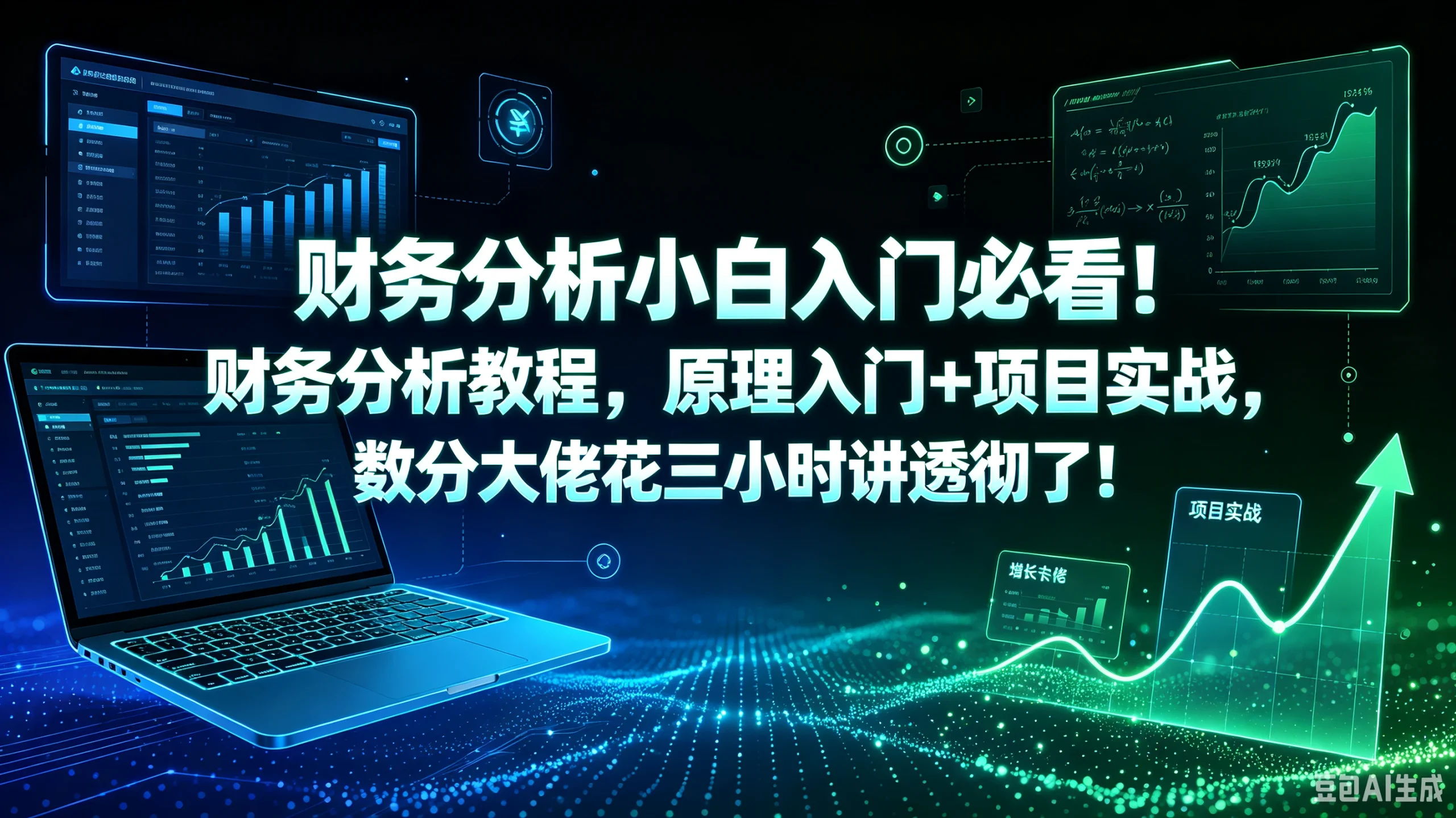【精】财务分析小白入门必看！财务分析教程，原理入门+项目实战，数分大佬花三小时讲透彻了！-知行客