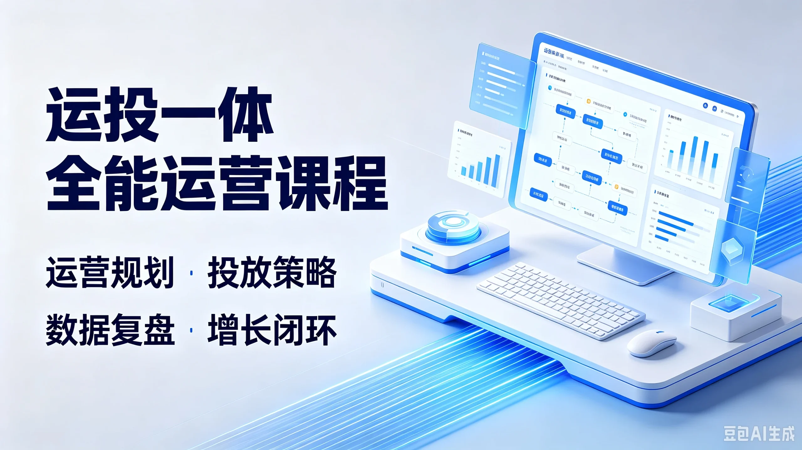 【精】运投一体全能运营课程，运营规划·投放策略、数据复盘·增长闭环-知行客