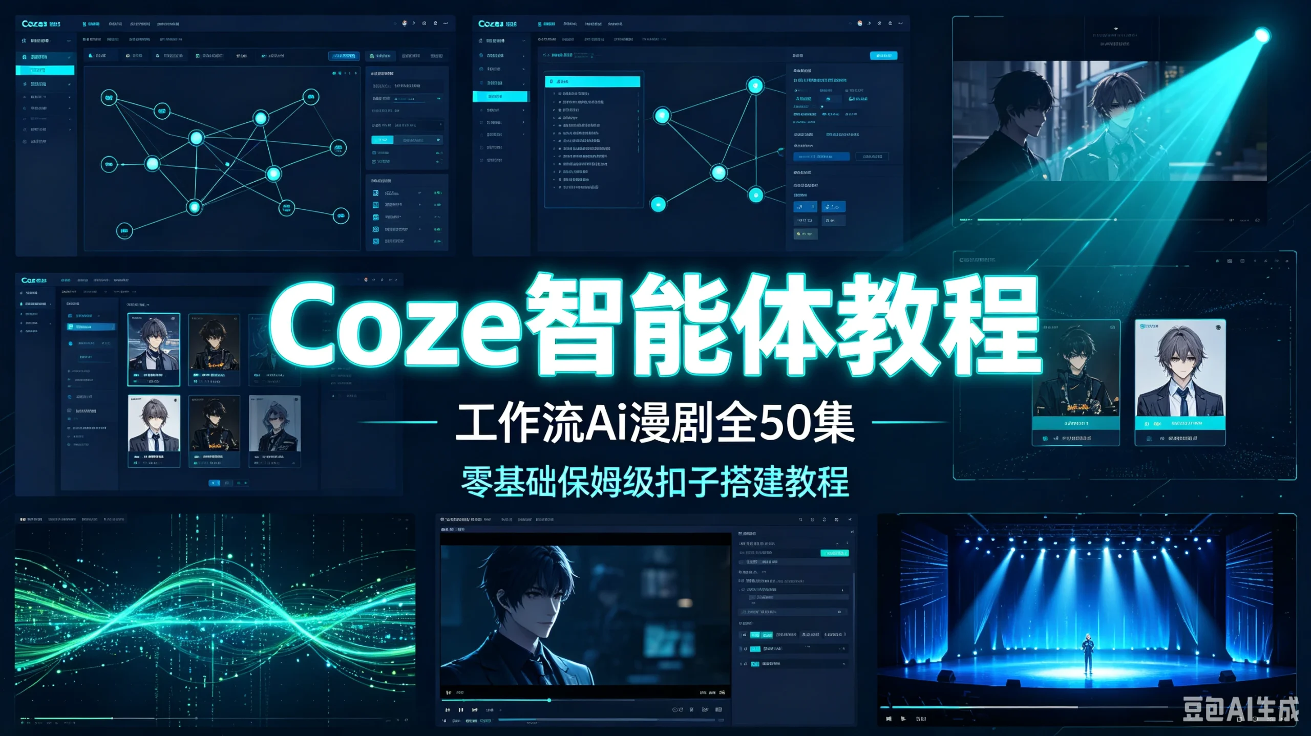 【精】Coze智能体教程（工作流Ai漫剧全50集）零基础保姆级扣子搭建教程Seedane 2.0Chatgpt image2-知行客