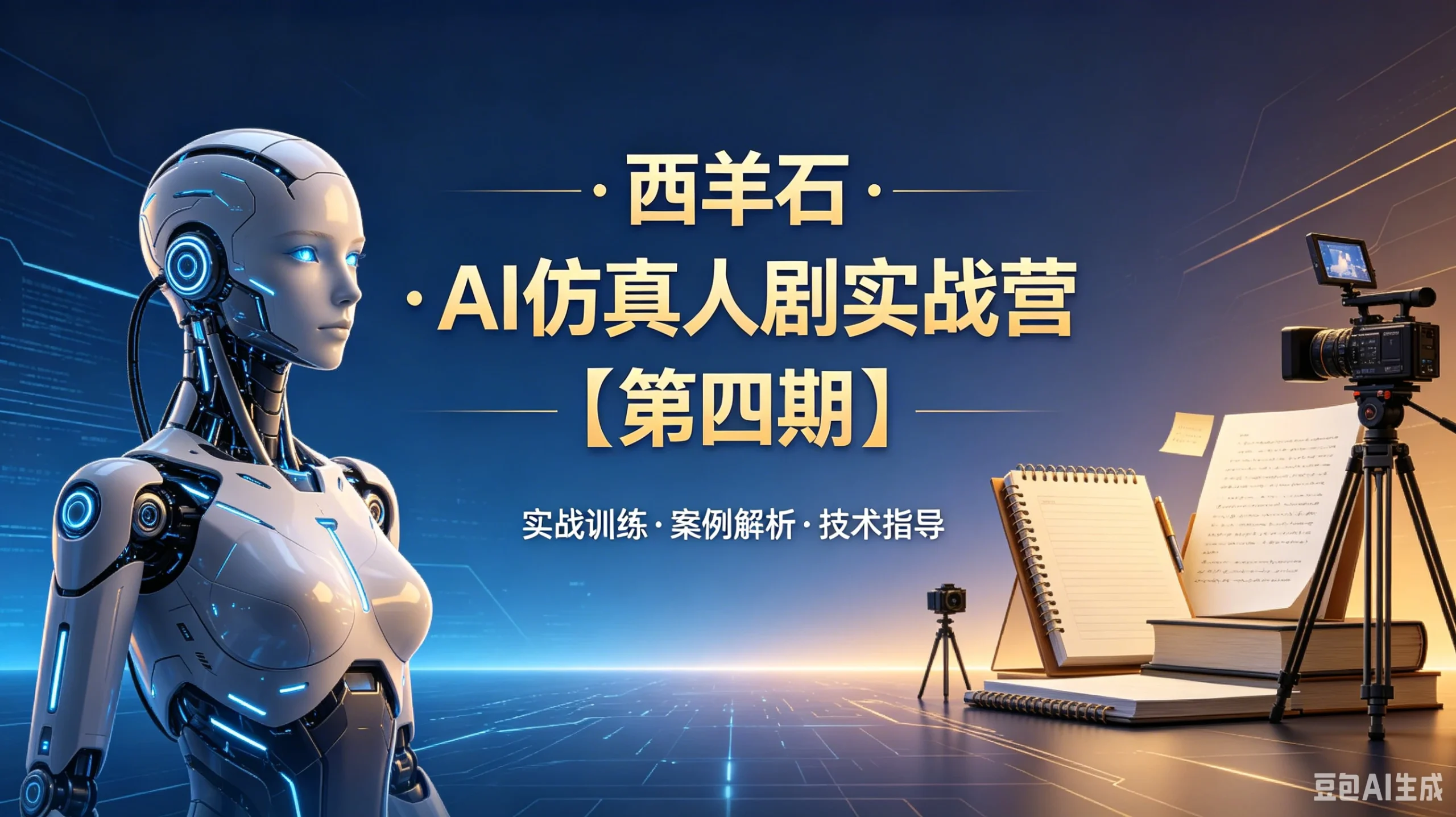 【精】西羊石·AI仿真人剧实战营【第四期】-知行客