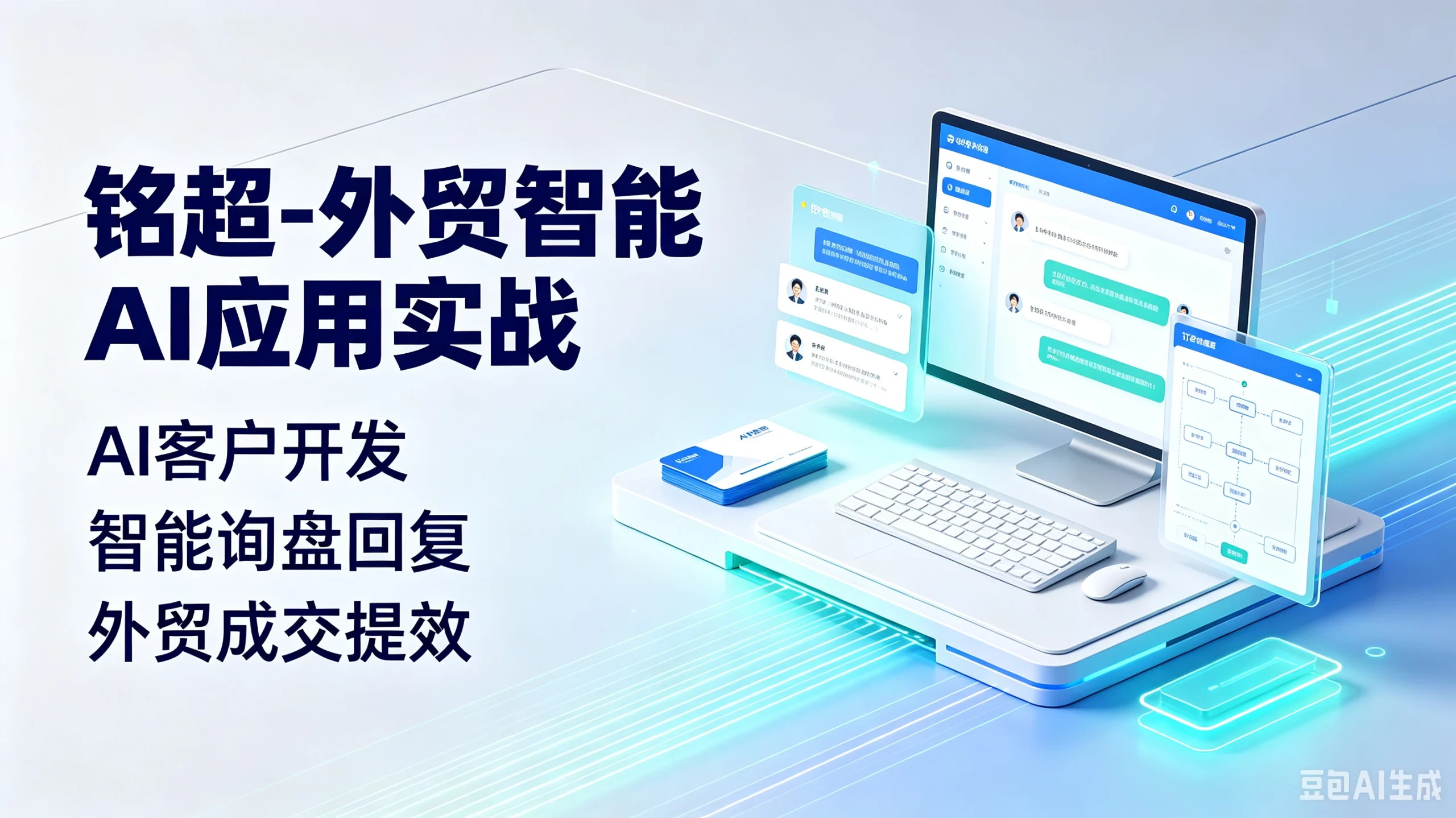 【精】铭超-外贸智能AI应用实战，AI客户开发、智能询盘回复、外贸成交提效-知行客