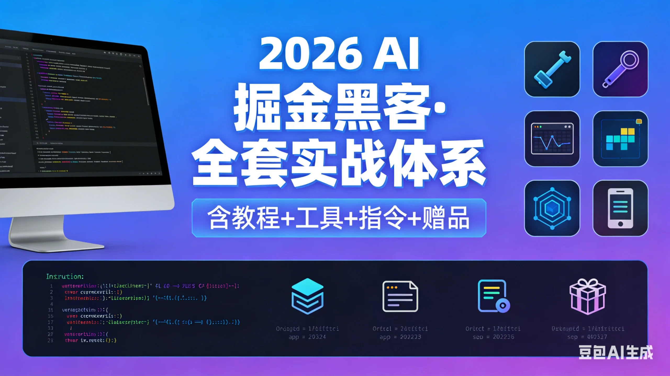 【精】2026 AI 掘金黑客·全套实战体系（含教程+工具+指令+赠品）网赚项目-副业赚钱-互联网创业-资源整合知行客