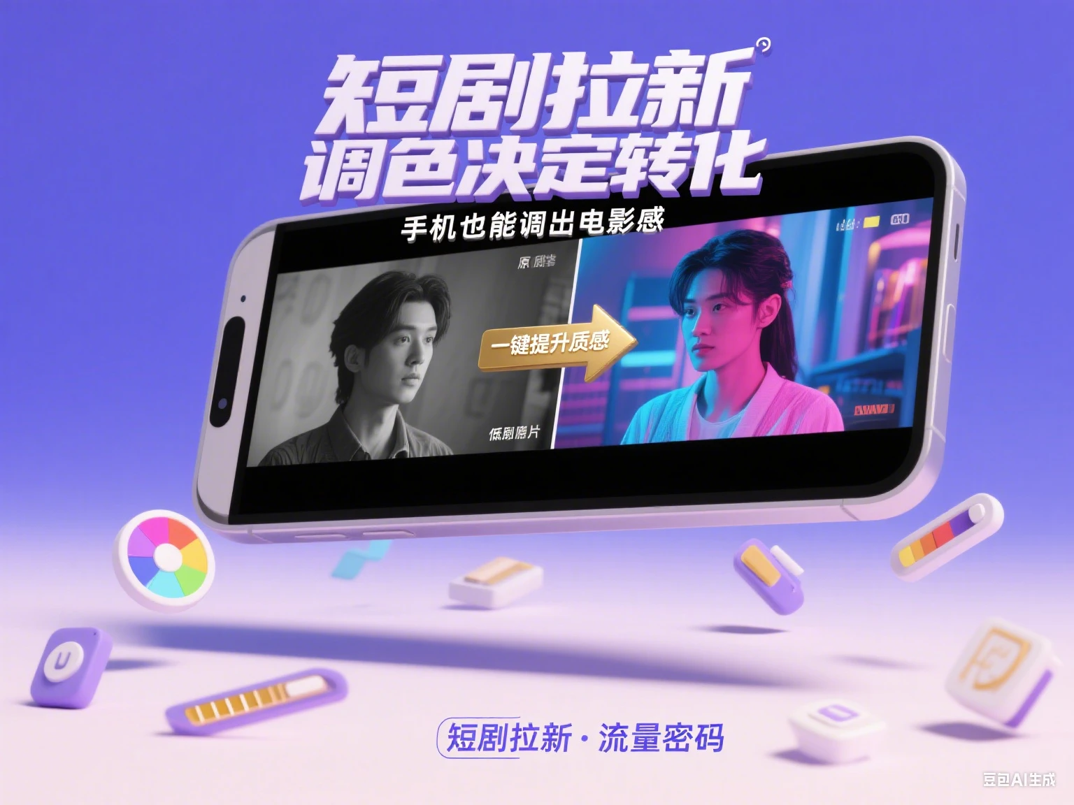 短剧拉新 视频调色实操课网赚项目-副业赚钱-互联网创业-资源整合知行客