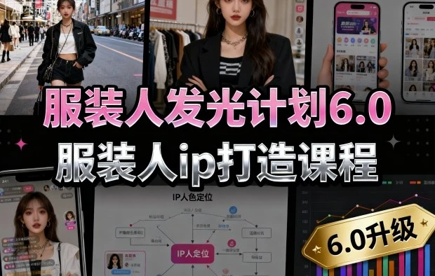 【精】服装人发光计划6.0，服装人ip打造课程，文案创富篇-生活圈写作篇-客户思维篇-专业圈写作篇-技能实操篇-公域获客篇网赚项目-副业赚钱-互联网创业-资源整合知行客