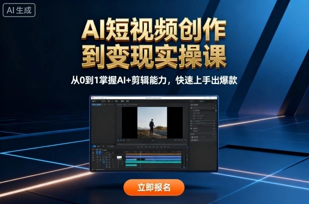 【精】AI短视频创作到变现实操课，从0到1掌握AI+剪辑能力，快速上手出爆款（更新10月） | 资源下载 - 知行客网赚项目-副业赚钱-互联网创业-资源整合知行客