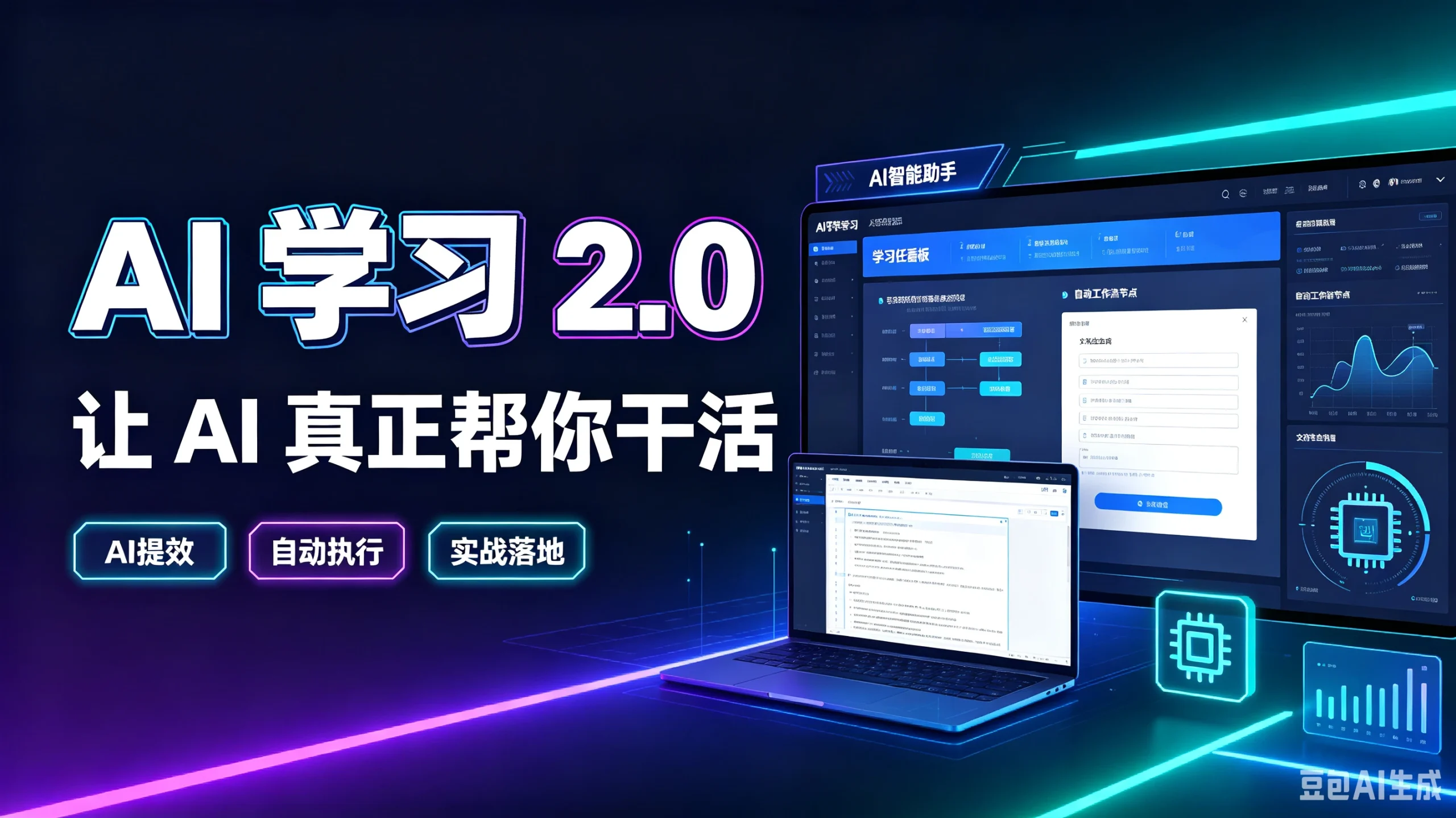 【精】AI学习2.0让AI真正帮你干活，AI提效、自动执行、实战落地-知行客