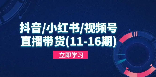 抖音/小红书/视频号/直播带货(11-16期 | 资源下载 - 知行客网赚项目-副业赚钱-互联网创业-资源整合知行客