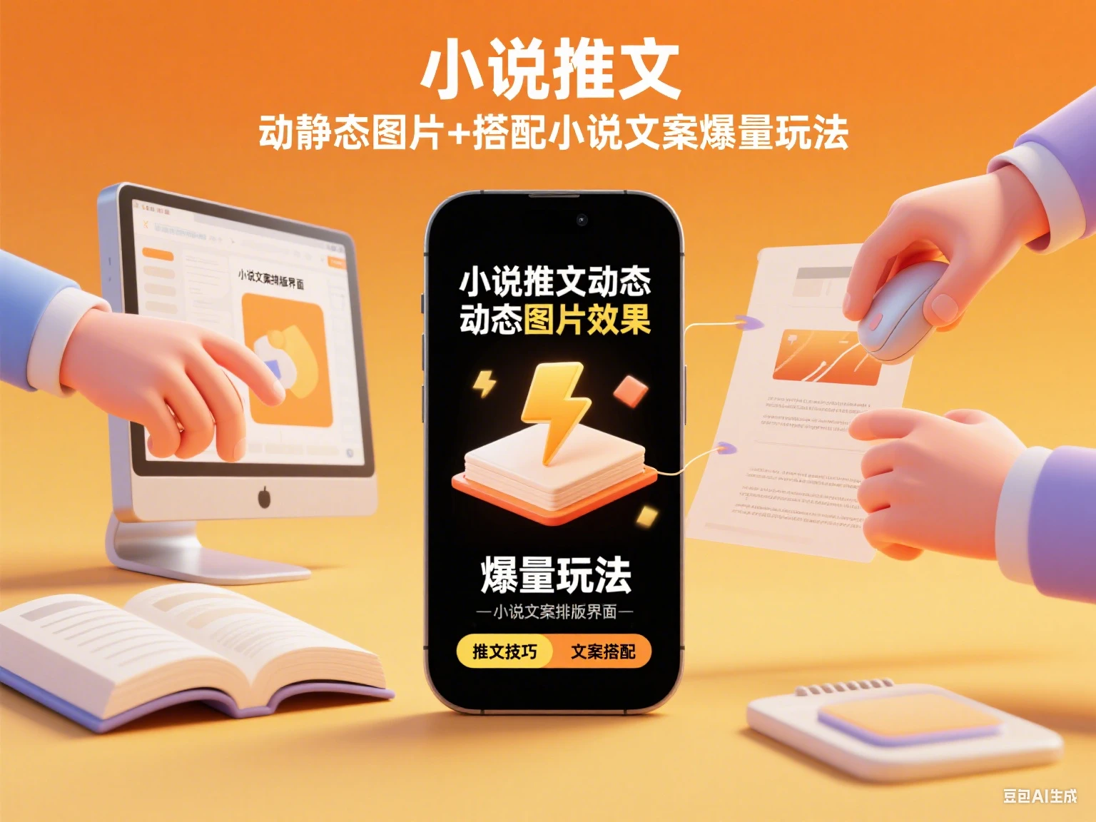 小说推文 动静态图片+搭配小说文案爆量玩法 | 资源下载 - 知行客网赚项目-副业赚钱-互联网创业-资源整合知行客
