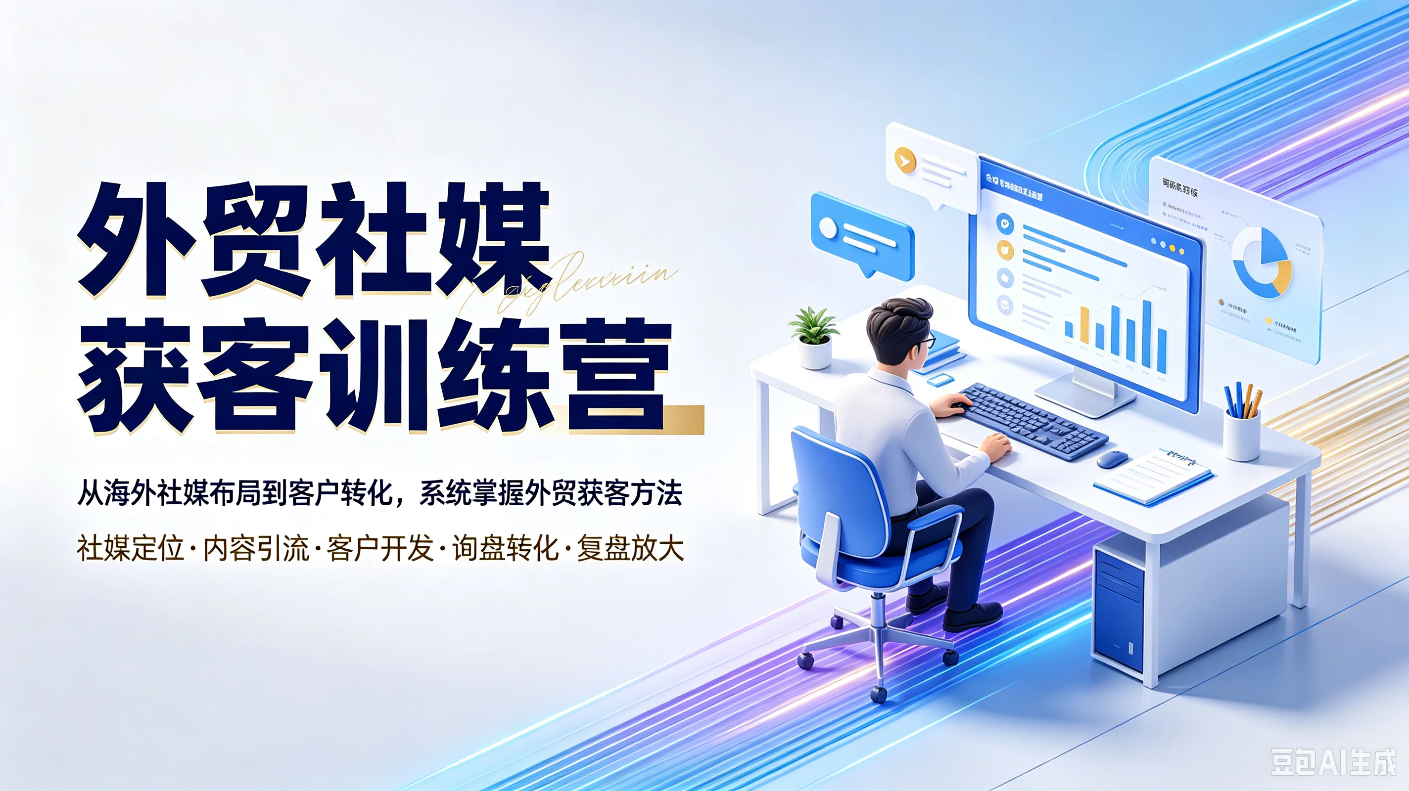 【精】外贸社媒获客训练营,从海外社媒布局到客户转化,系统掌握外贸获客方法,社媒定位、内容引流、客户开发、询盘转化、复盘放大 【精】外贸社媒获客训练营,从海外社媒布局到客户转化,系统掌握外贸获客方法,社媒定位、内容引流、客户开发、询盘转化、复盘放大