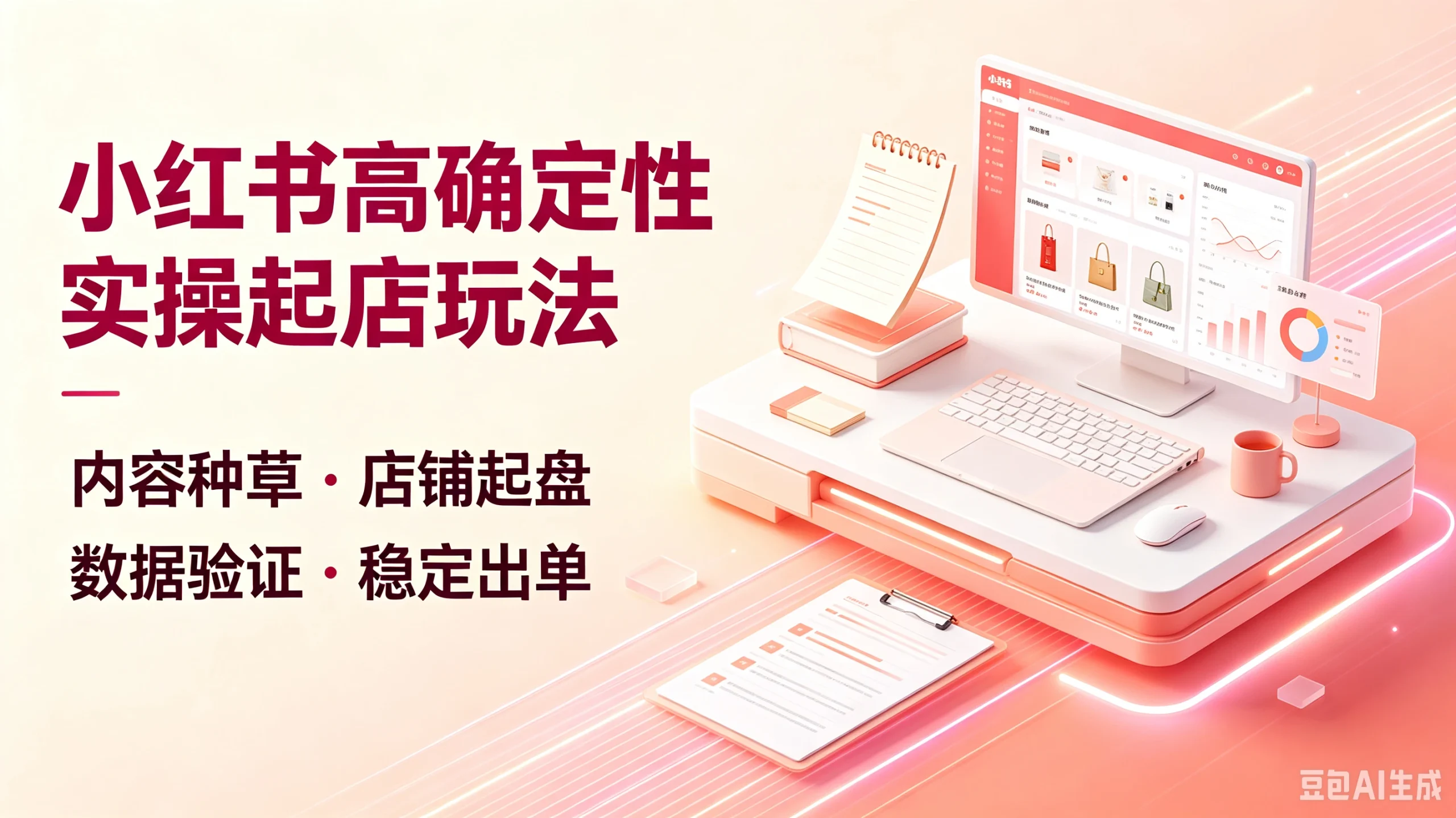 【精】小红书高确定性实操起店玩法,内容种草·店铺起盘、数据验证·稳定出单 | 资源下载 - 知行客-知行客