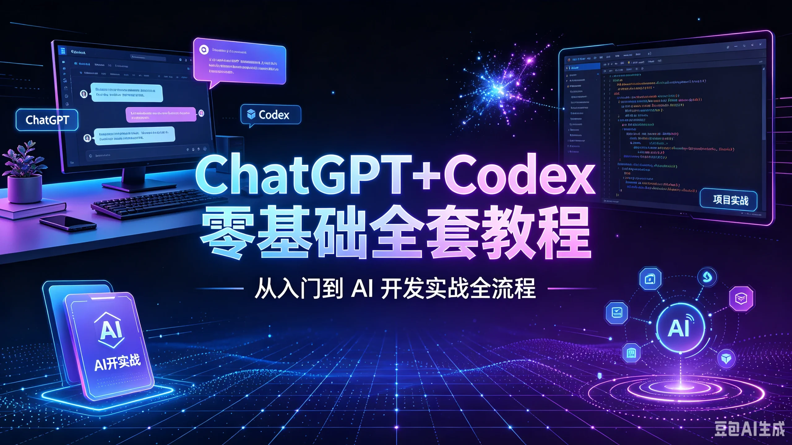 【精】ChatGPT+Codex 零基础全套教程｜从入门到 AI 开发实战全流程-知行客