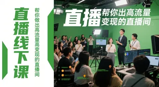 直播线下课，帮你做出高流量高变现的直播间 | 资源下载 - 知行客网赚项目-副业赚钱-互联网创业-资源整合知行客