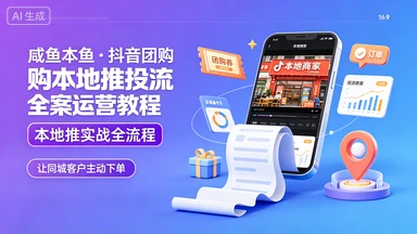 咸鱼本鱼·抖音团购本地推投流全案运营教程-知行客
