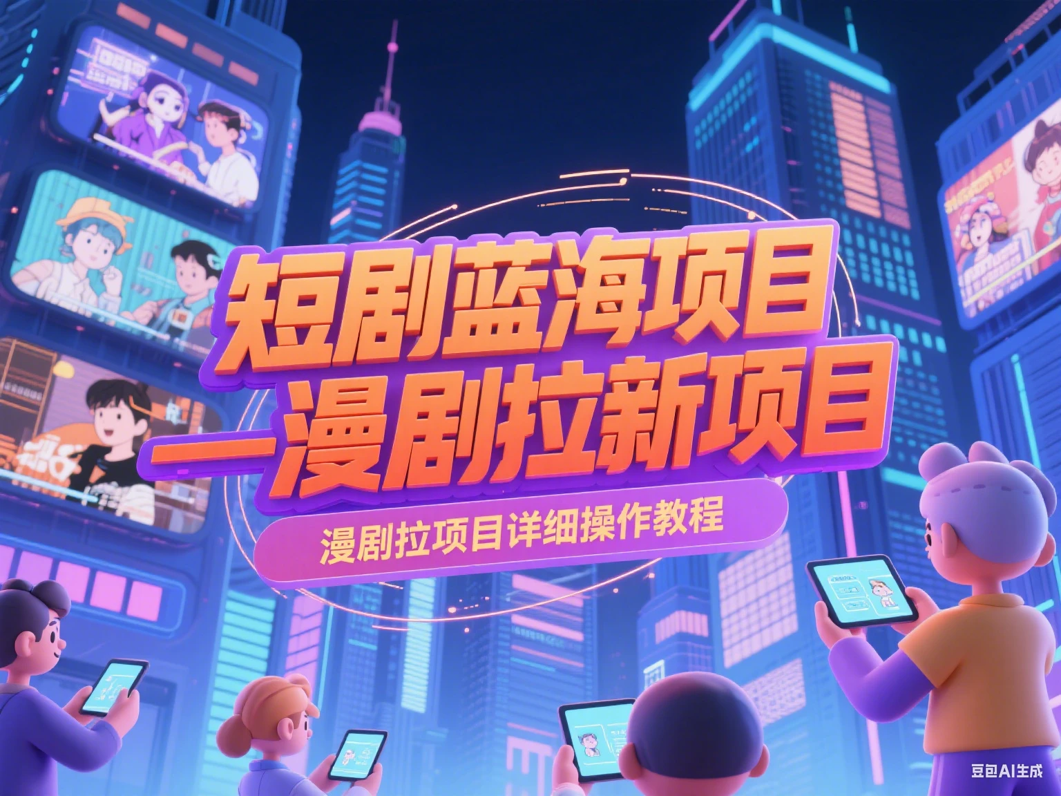 【精】短剧蓝海项目—漫剧拉新项目详细操作教程网赚项目-副业赚钱-互联网创业-资源整合知行客