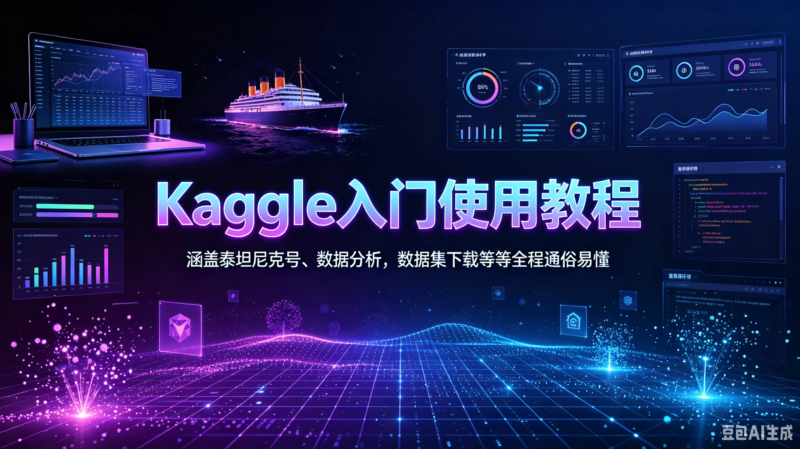 【精】Kaggle入门使用教程，涵盖泰坦尼克号、数据分析，数据集下载等等全程通俗易懂-知行客