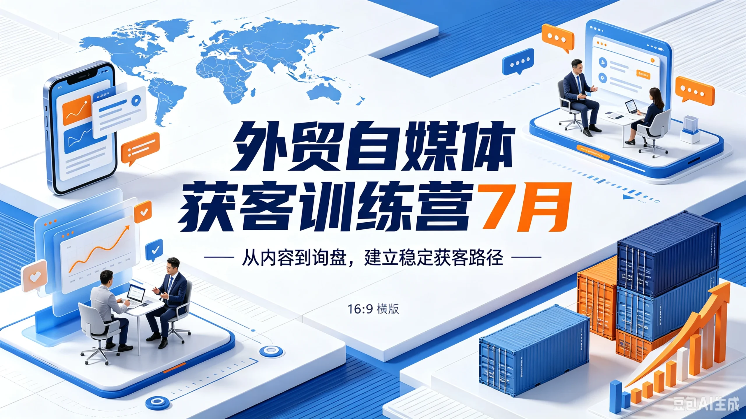 【精】外贸自媒体获客训练营7月，从内容到询盘，建立稳定获客路径-知行客